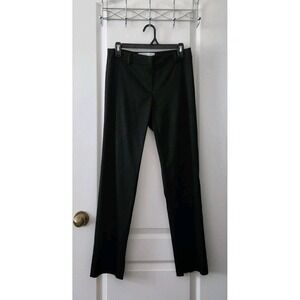 TRINA TURK Women's Straight‎ Leg Ankle Black High-Rise Pants Stretch Size 4
